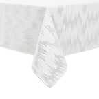 MG-1401 SILVER DOTTED VELVET 144' TABLECLOTH