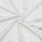 MG-1401 SILVER DOTTED VELVET 144' TABLECLOTH