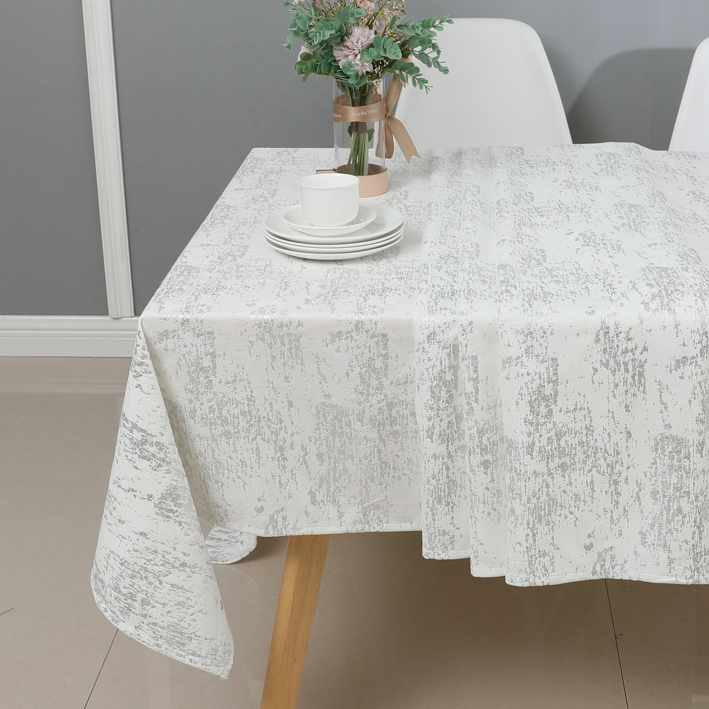 MG-1403 SILVER MOSAIC PRINT T.CLOTH