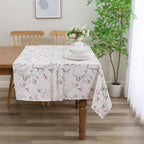 MG-1418 VELVET PINK FLORAL PRINT TABLECLOTH