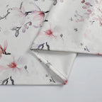 MG-1418 VELVET PINK FLORAL PRINT TABLECLOTH