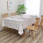 MG-1418 VELVET PINK FLORAL PRINT TABLECLOTH
