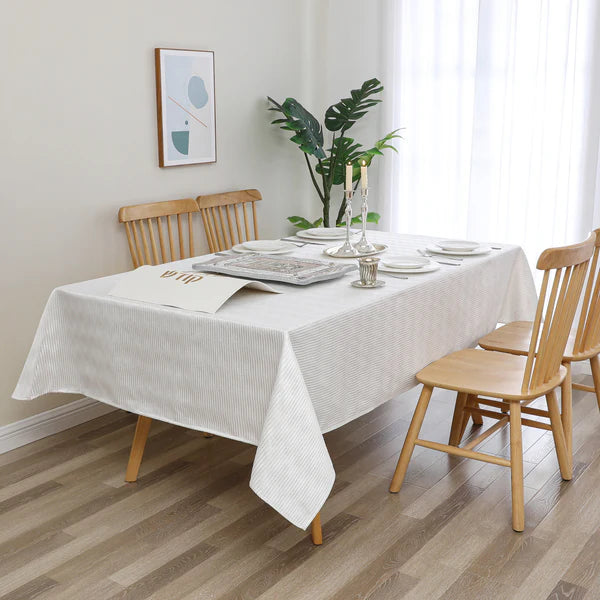 MG-1608 OC. WAVES TABLECLOTH WHITE 54X72