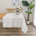 MG-1608 OC. WAVES TABLECLOTH WHITE 54X72
