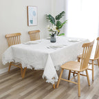 MG-1731 WHITE LACE FLOWER TABLECLOTH