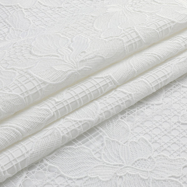 MG-1731 WHITE LACE FLOWER TABLECLOTH