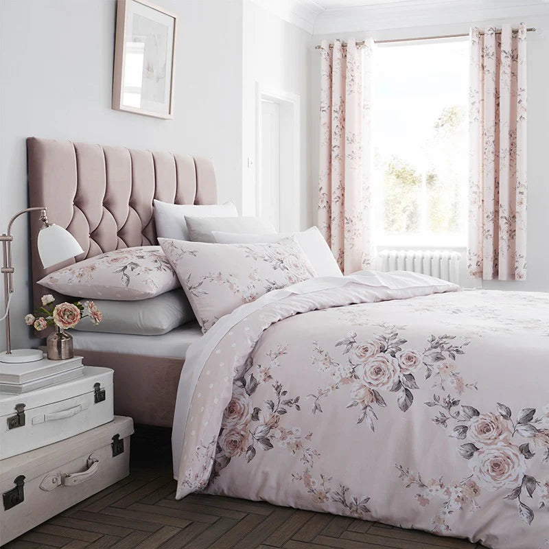 TB-CANTERBURY BLUSH SINGLE DUVET SET