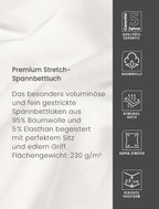 IRS-PORTO COL 30 JERSEY FITTED SHEET 100X200CM
